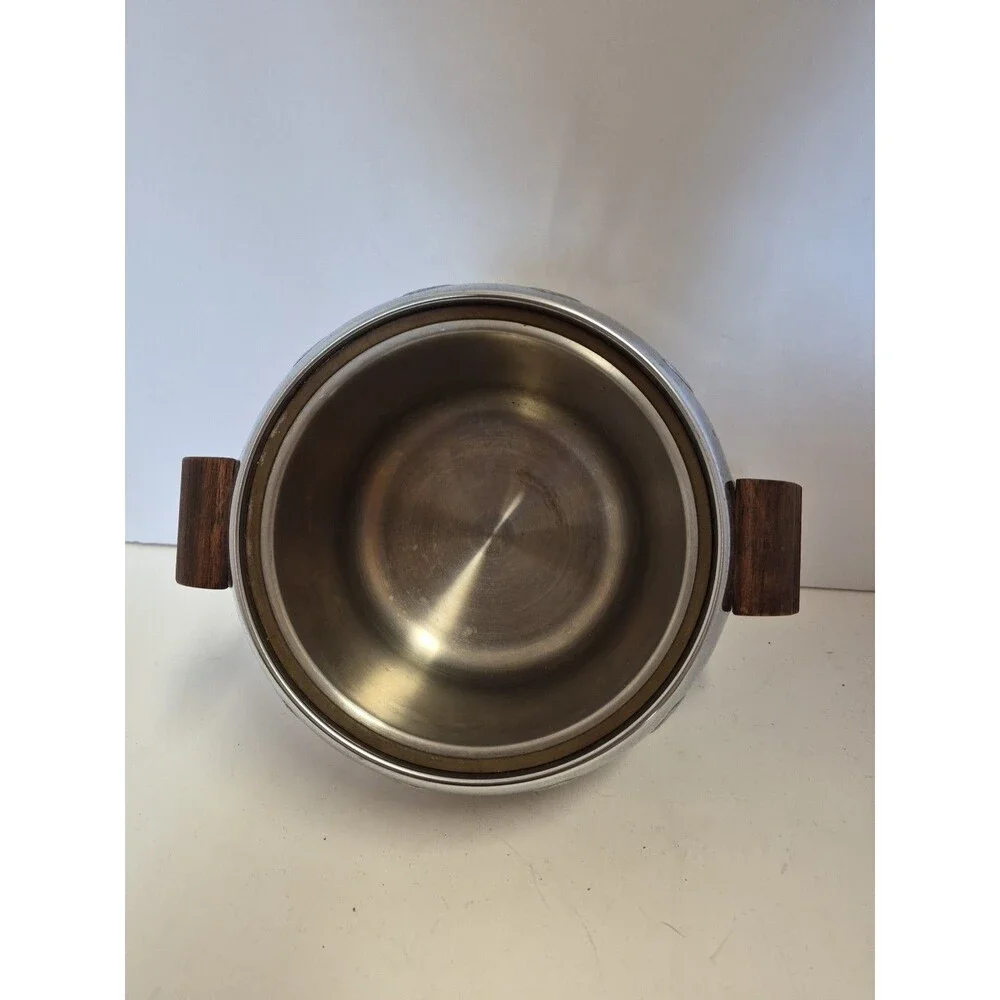 Vintage West Bend Penguin Ice Bucket MCM Chrome & Bakelite Stewardess 1950s USA